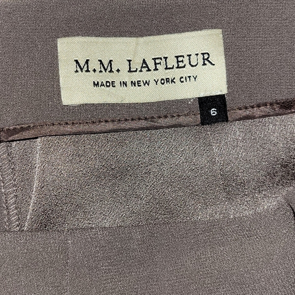 M.M. LAFLEUR Masha Taupe Midi Skirt - Picture 3 of 3